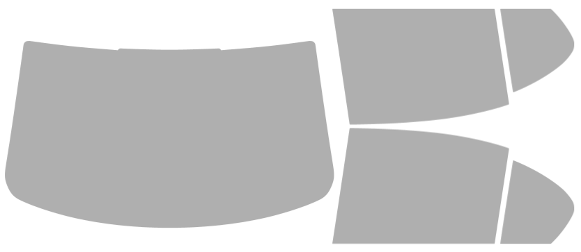 Färdigskuren solfilm BMW 5-Serie Sedan (Option 1) 2004-2010