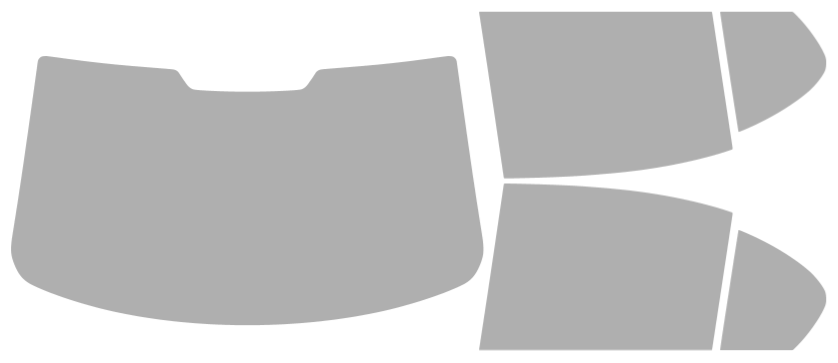 Färdigskuren solfilm BMW 5-Serie Sedan (Option 2) 2004-2010