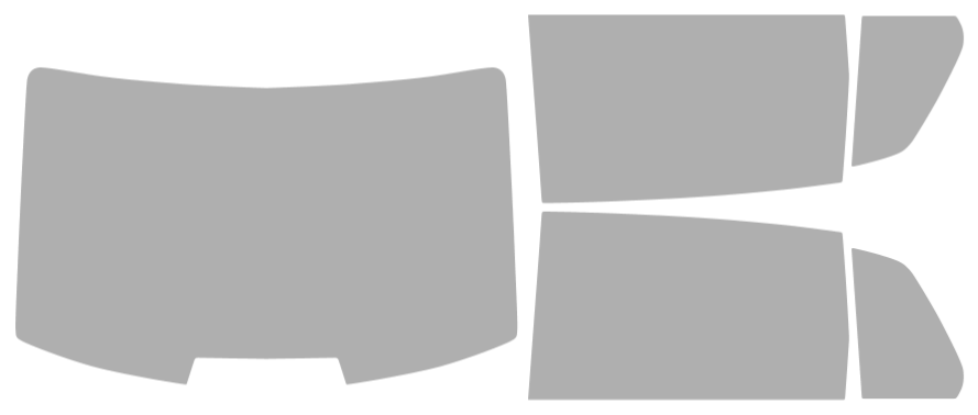 Färdigskuren solfilm Volkswagen Phaeton Sedan (Option 2) 2004-2006