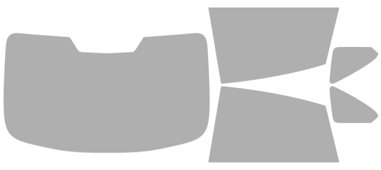 Färdigskuren solfilm BMW 2-Serie 228/228 xdrive, M235 xdrive Gran Coupe 4D Sedan (Option 2) 2025-2026