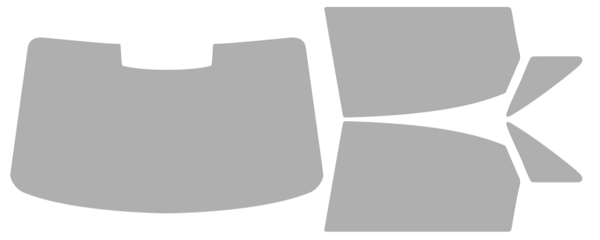 Färdigskuren solfilm Audi A4 4D Sedan (Option 2) 2009-2016