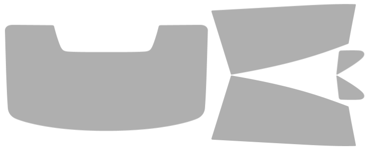 Färdigskuren solfilm Audi e-tron GT/S, GT/RS, GT 4D (Option 2) 2022-2026