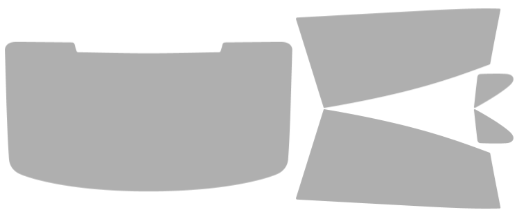 Färdigskuren solfilm Audi e-tron GT/S, GT/RS, GT 4D (Option 1) 2022-2026