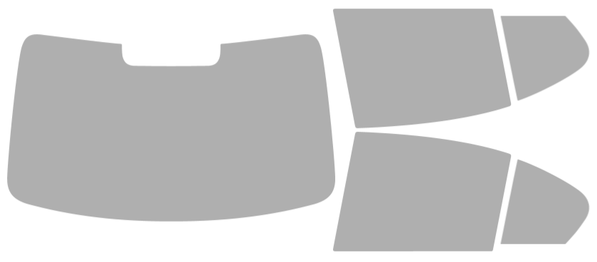Färdigskuren solfilm BMW 3-Serie 4D Sedan (Option 2) 2012-2018