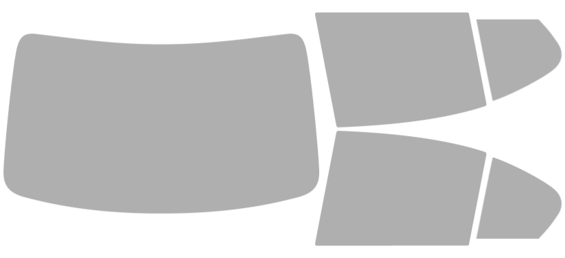 Färdigskuren solfilm BMW 3-Serie 4D Sedan (Option 1) 2012-2018