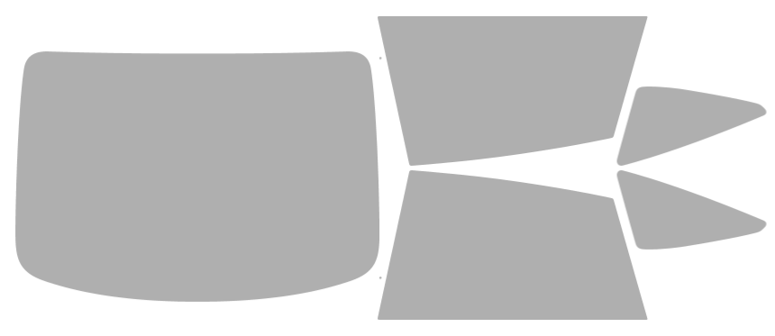 Färdigskuren solfilm BMW 3-Serie Gran Turismo 4D Touring (Option 1) 2014-2019