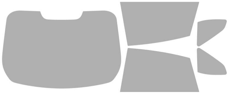 Färdigskuren solfilm BMW 4-Serie i4 Gran Coupe 4D Sedan (Option 2) 2022-2026