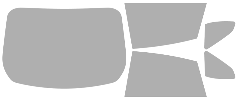 Färdigskuren solfilm BMW 4-Serie i4 Gran Coupe 4D Sedan (Option 1) 2022-2026