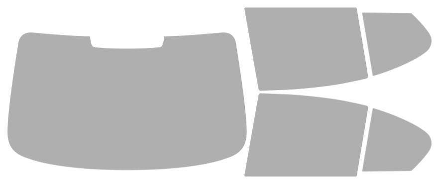 Färdigskuren solfilm BMW 5-Serie 4D Sedan (Option 2) 2011-2016