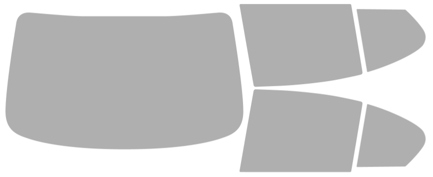 Färdigskuren solfilm BMW 5-Serie 4D Sedan (Option 1) 2011-2016