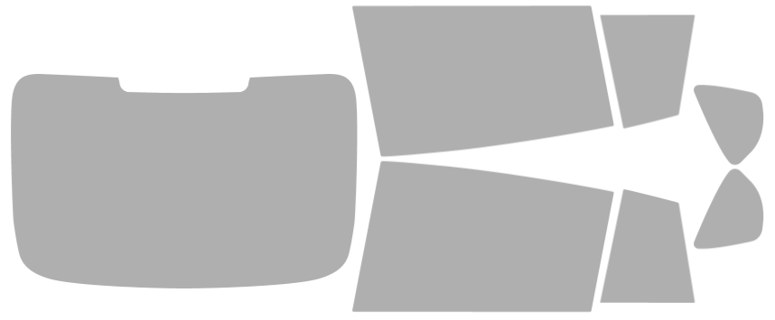 Färdigskuren solfilm BMW 5-Serie GT 4D Touring (Option 2) 2010-2017