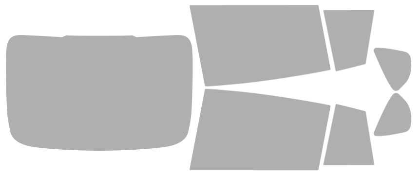 Färdigskuren solfilm BMW 5-Serie GT 4D Touring (Option 1) 2010-2017