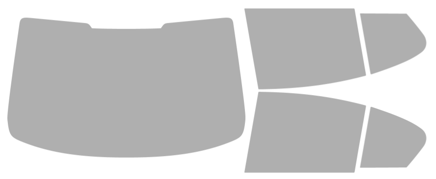 Färdigskuren solfilm BMW 5-Serie M5 4D Sedan (Option 1) 2017-2023