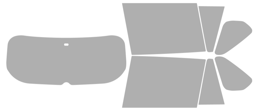 Färdigskuren solfilm Toyota RAV4/RAV4 Prime (Option 2) 2019-2025