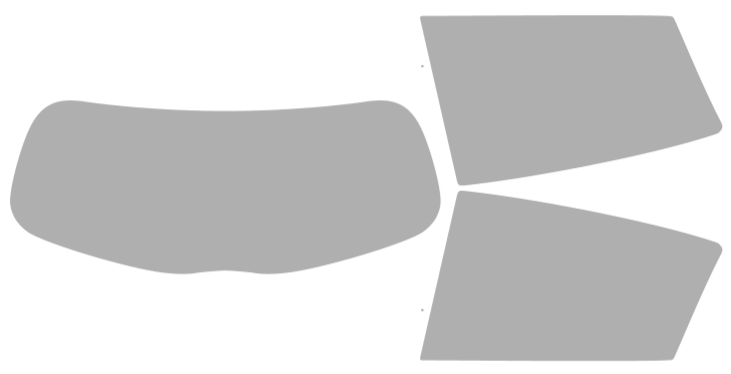 Färdigskuren solfilm Toyota Yaris 4D halvkombi (Option 1) 2012-2017
