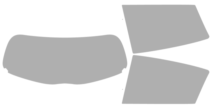 Färdigskuren solfilm Toyota Yaris 4D halvkombi (Option 2) 2012-2017