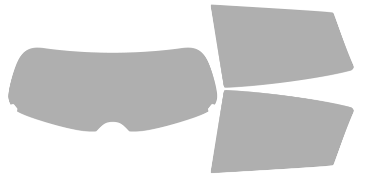 Färdigskuren solfilm Toyota Yaris 4D halvkombi (Option 2) 2018