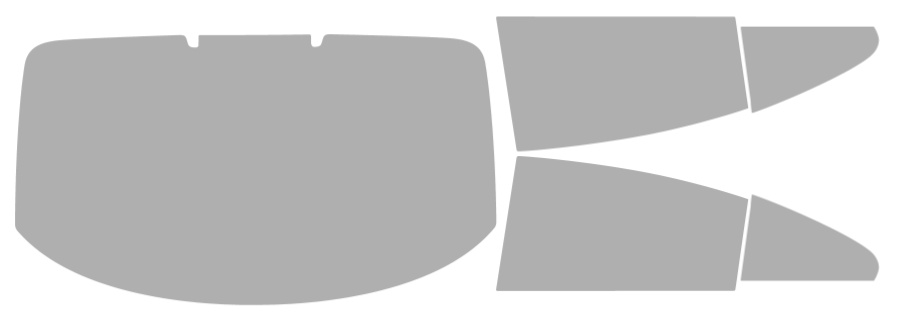 Färdigskuren solfilm Volkswagen CC 4D Sedan (Option 1) 2009-2017