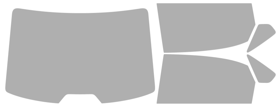 Färdigskuren solfilm Volkswagen Passat 4D Sedan (Option 2) 2012-2019
