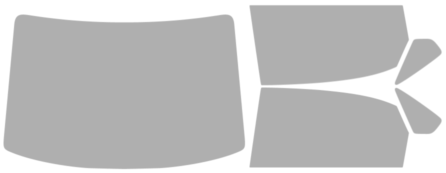 Färdigskuren solfilm Volkswagen Passat 4D Sedan (Option 1) 2012-2019