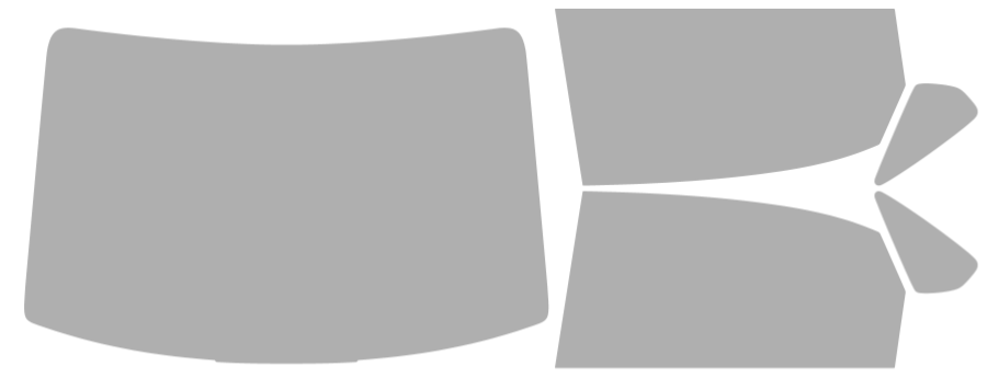 Färdigskuren solfilm Volkswagen Passat 4D Sedan (Option 1) 2020-2022