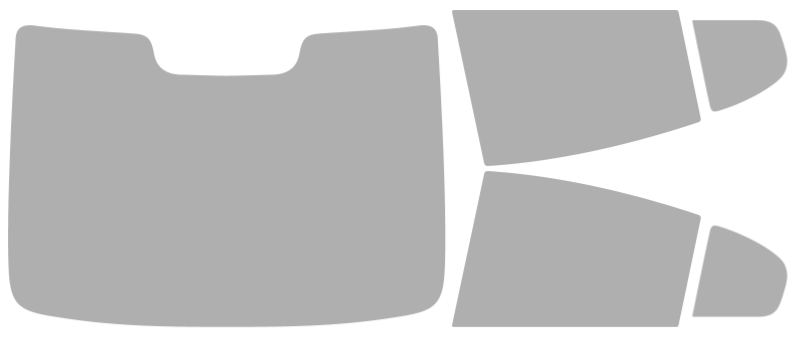 Färdigskuren solfilm Volvo S60 4D Sedan (Option 2) 2011-2018