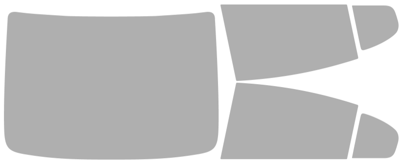 Färdigskuren solfilm Volvo S60 Inscription 4D Sedan (Option 1) 2016-2018