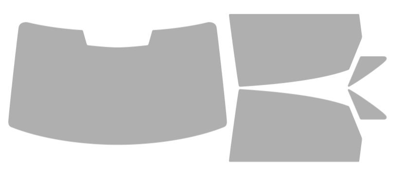 Färdigskuren solfilm Audi A3 Sedan (Option 2) 2015-2021