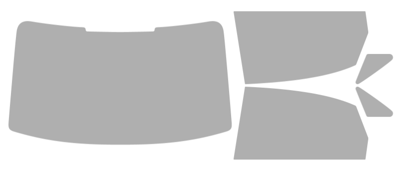 Färdigskuren solfilm Audi A3/S3/RS3 Sedan (Option 1) 2022-2026