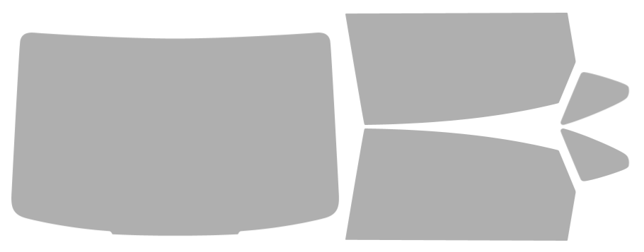 Färdigskuren solfilm Volvo S90 (Option 1) 2018-2025