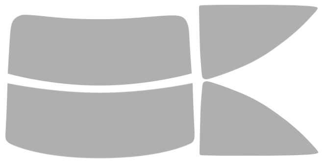 Färdigskuren solfilm Volkswagen Beetle Turbo Halvkombi (Option 2) 1998-2010