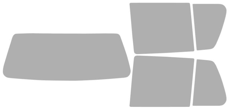 Färdigskuren solfilm Volkswagen Golf 4D (Option 1) 1993-1999