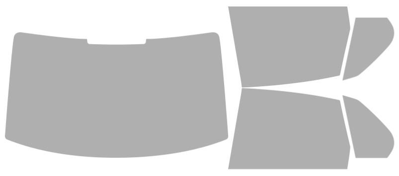 Färdigskuren solfilm Volkswagen Jetta/GLI Sedan (Option 2) 2006-2010