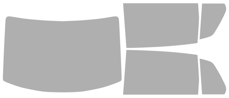 Färdigskuren solfilm Volkswagen Phaeton Sedan (Option 1) 2004-2006