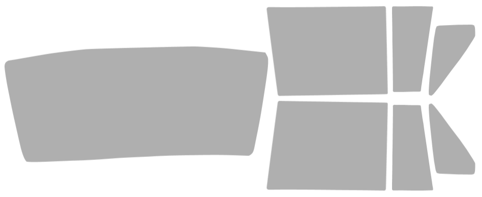 Färdigskuren solfilm Volvo 9-Serie Sedan (Option 1) 1991-1997