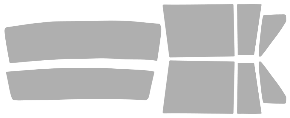 Färdigskuren solfilm Volvo 9-Serie Sedan (Option 2) 1991-1997