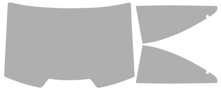 Färdigskuren solfilm Volvo C70 Coupe (Option 2) 1998-2003