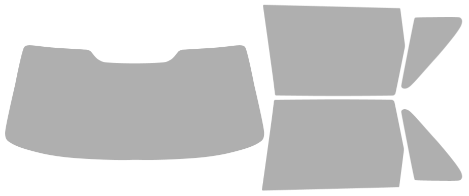 Färdigskuren solfilm Volvo S70 (Option 2) 1998-2000